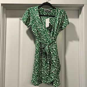 RESA Birdie Wrap Dress - Green floral